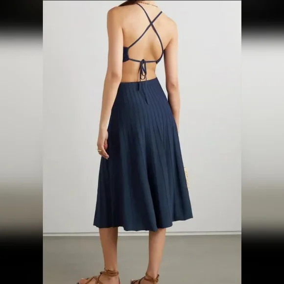 NWT $458 CULT GAIA Ottilia Knit Dress Navy XL NWT $458 CULT GAIA Ottilia Knit Dress Navy XL